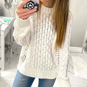 Evereve Cabeled Cotton Sweater